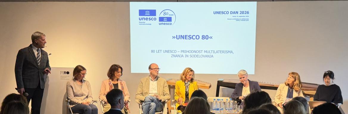 Okrogla miza »Unesco 80«. Foto: A.S. Lamovšek