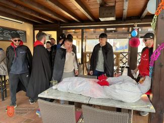 Pokop pusta na pepelnično sredo v Ponikvah. Foto: B. Verbič, 2023