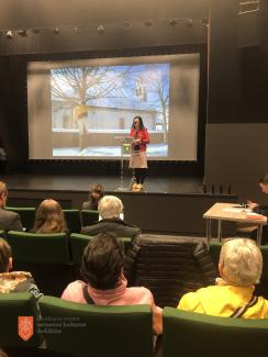 Adela Pukl na konferenci. Foto: A. Jerin, 2023