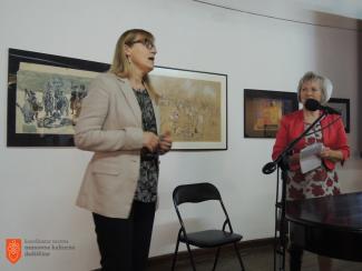 Veronika Hlebec (desno) - nosilka peke prleških gibanic. Foto: N. Židov, 2017 