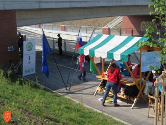 Na kontrolni točki na Tržaški cesti. Foto: A. Jerin, 2017. 