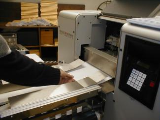 Slovenska brajica. Foto: Zveza društev slepih in slabovidnih Slovenije, 2008