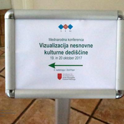 Vizualizacija nesnovne kulturne dediščine. Foto: A. Jerin, 2017. 